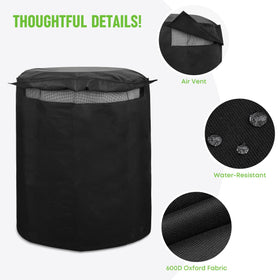 Stanbroil heavy-duty cover texture demonstrates thick, long-lasting material