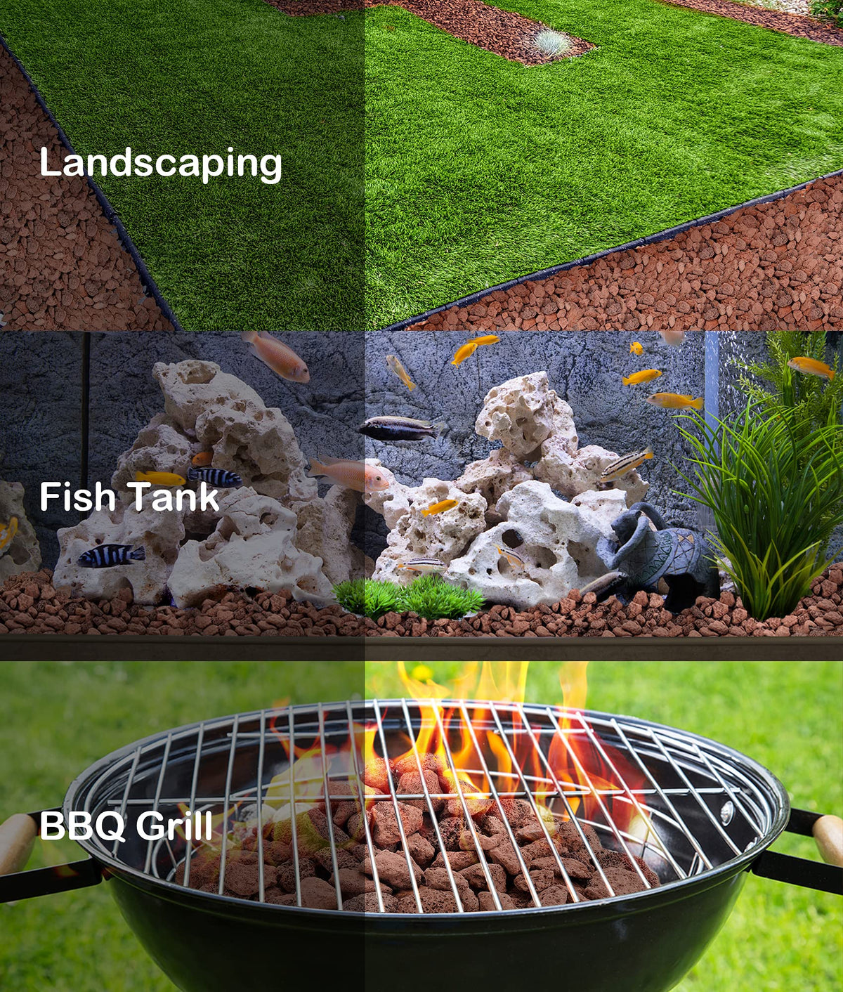 Stanbroil indoor fireplace lava rock setup enhances realism and ambiance.