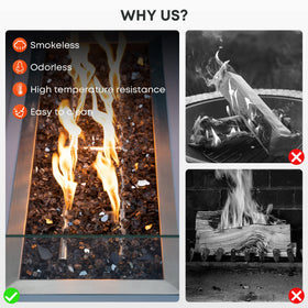 Stanbroil indoor gas fireplace glass installation looks clean and modern