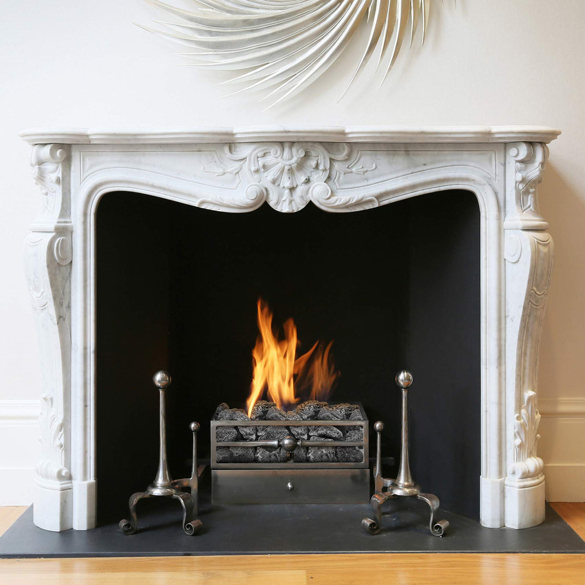 Stanbroil lava rock granules for outdoor fireplaces endure high temps with a natural look.