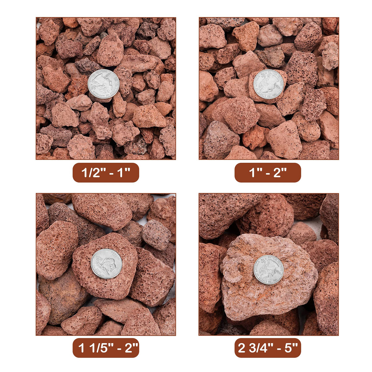 Stanbroil lava rock granules provide durable, weather-resistant texture for outdoor fireplaces.