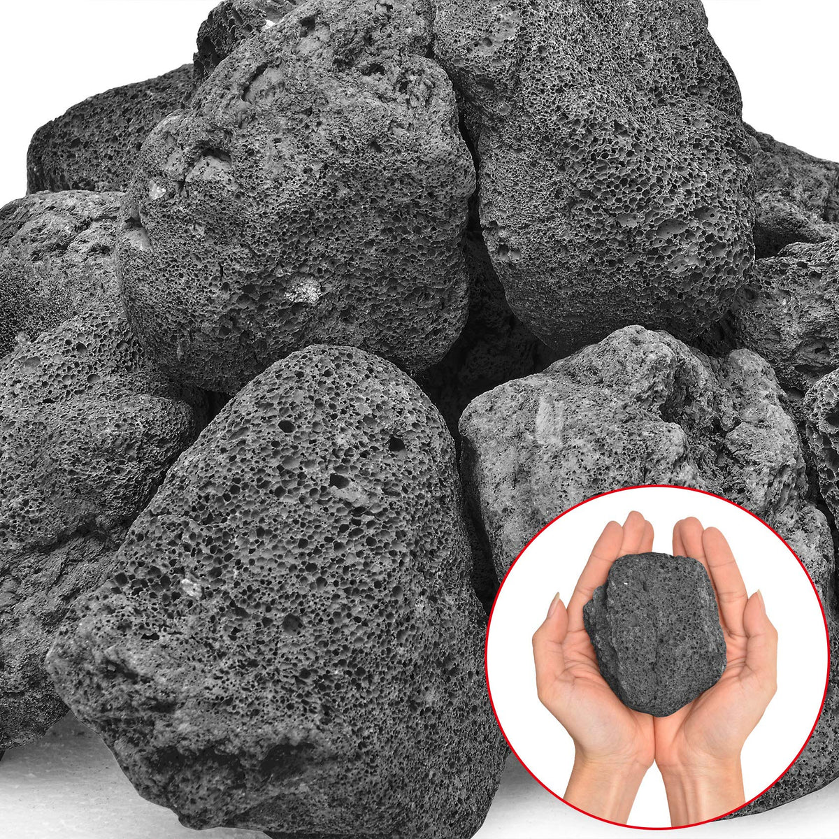 Stanbroil lava rock granules for fire pits provide durable, weather-ready landscaping.