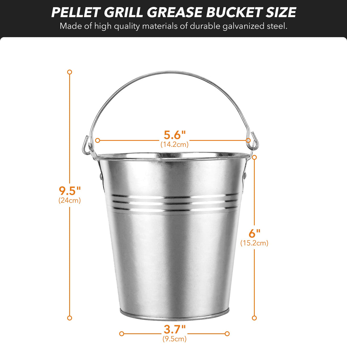 Stanbroil ten-pack liners inside bucket enable quick heat-safe disposal after cooking