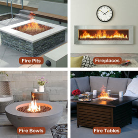 Stanbroil red-gray lava rocks create natural glow and depth in pits.