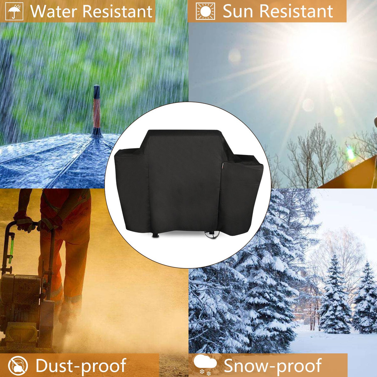 Stanbroil waterproof fabric closeup highlights durable, easy clean coating