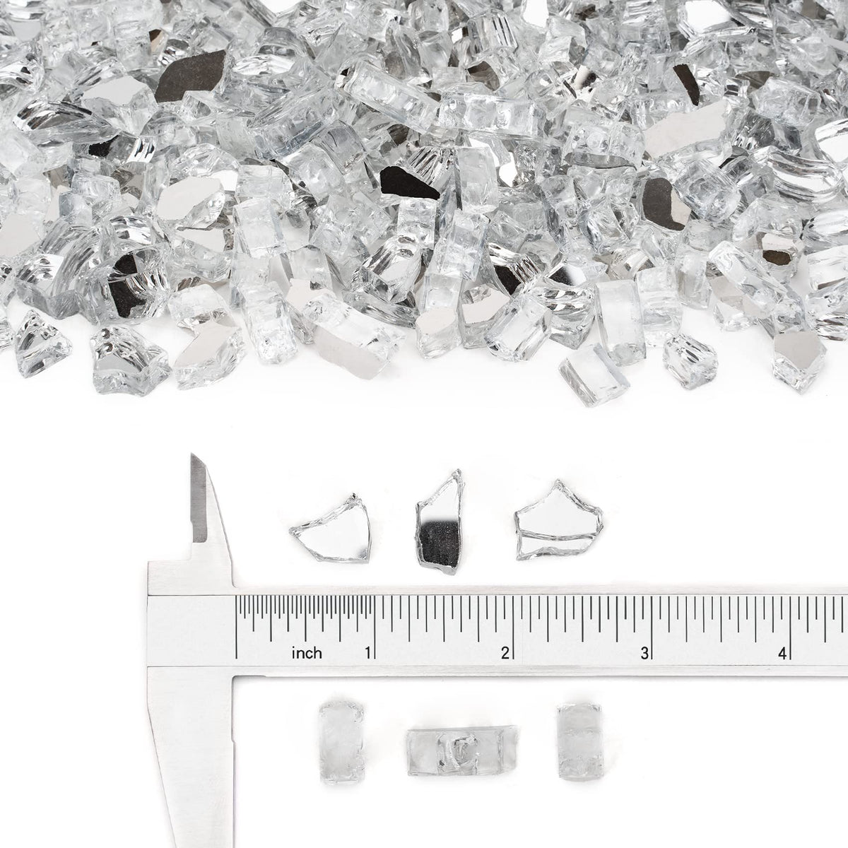 Stanbroil platinum reflective fire glass beads for gas fireplaces with a durable sheen