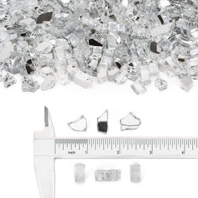 Stanbroil platinum reflective fire glass beads for gas fireplaces with a durable sheen