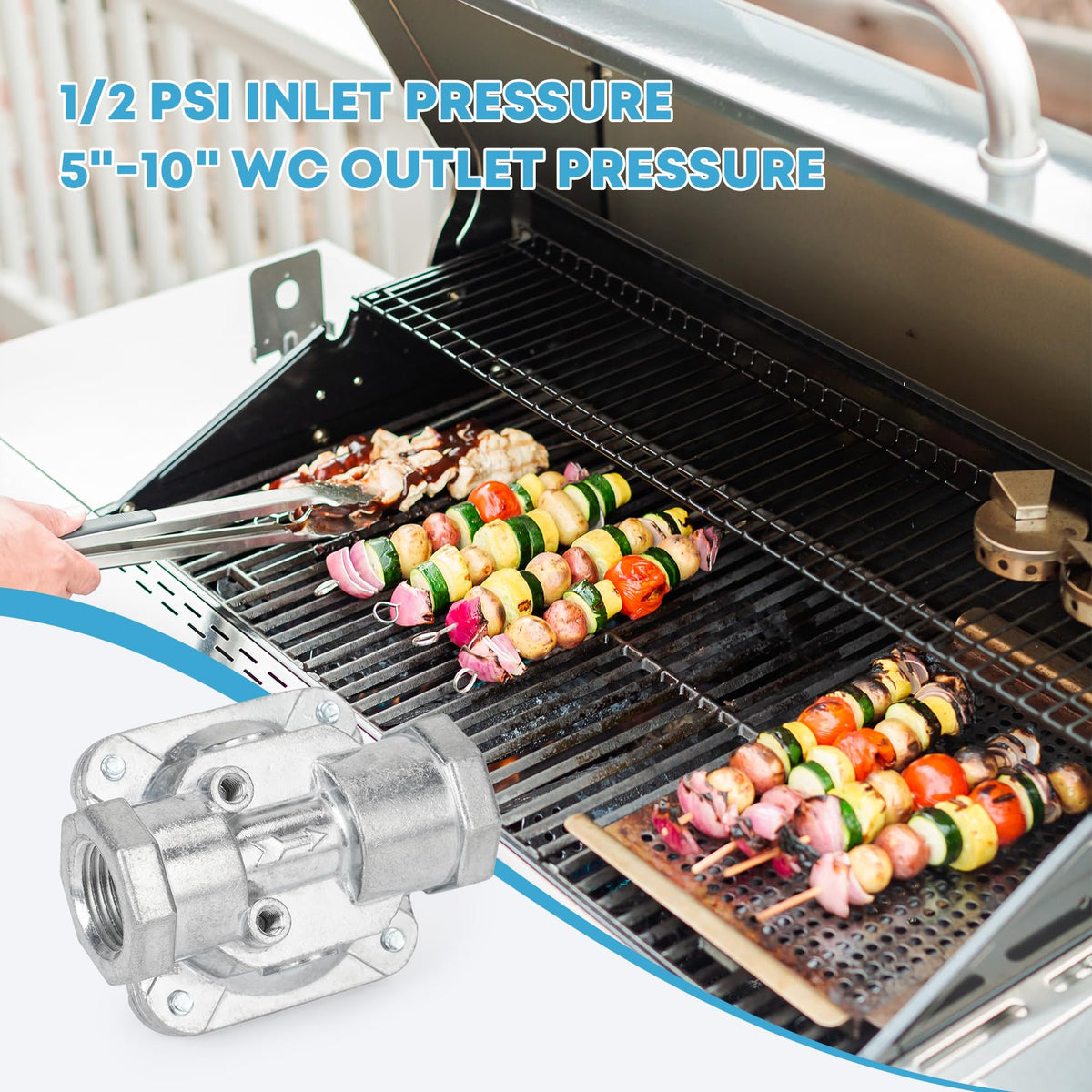 Stanbroil regulator connecting to a grill for dependable performance