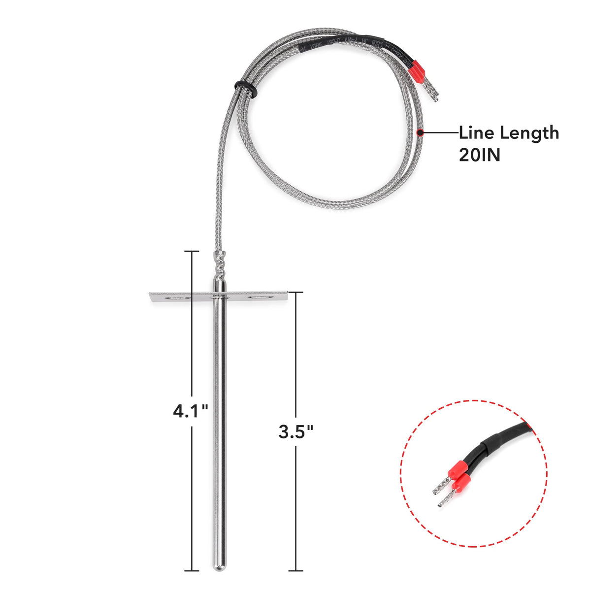 Stanbroil RTD probe for Pit Boss 820 series delivers reliable grilling temperature data.