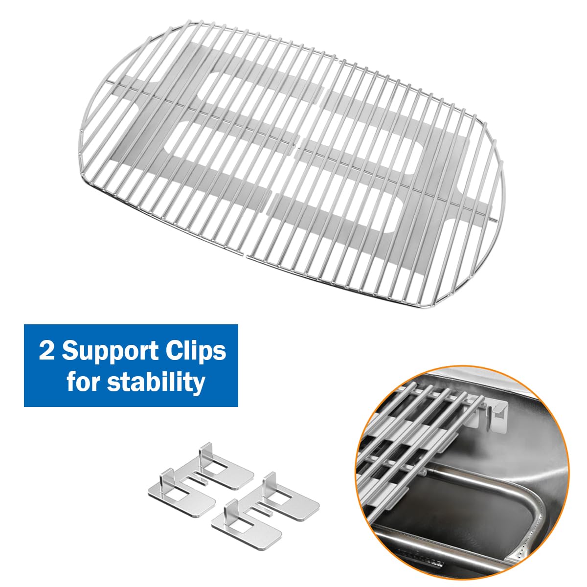 Stanbroil safe-rounded-ends promote comfortable handling and safer grilling