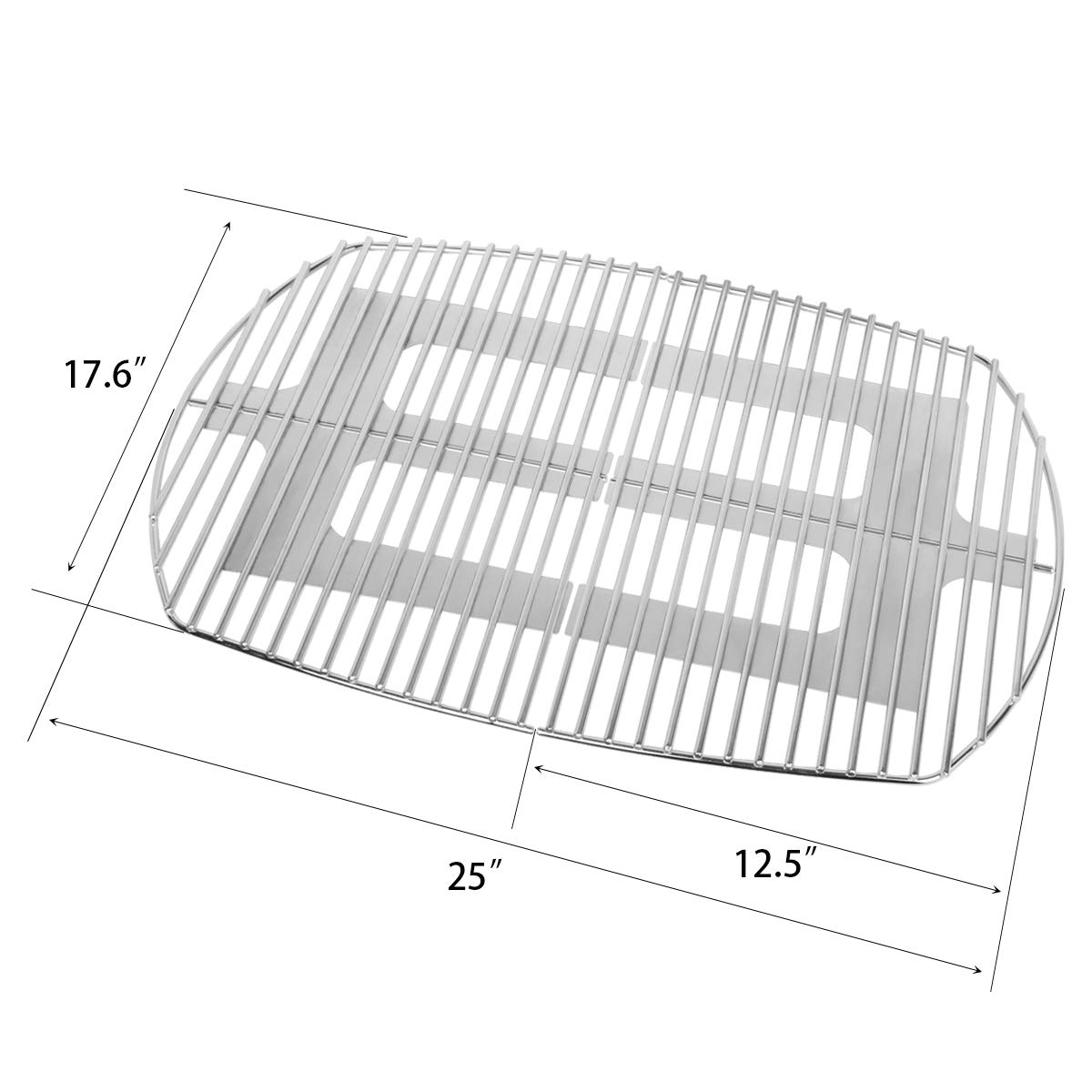Stanbroil solid-rod stainless steel grill grates for Weber Q320