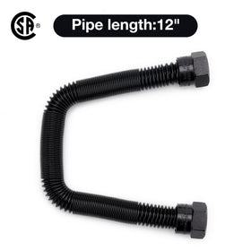 Stanbroil stainless steel flex gas line with black coating for durability