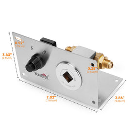 Stanbroil stainless steel mounting plate for durable outdoor installation.