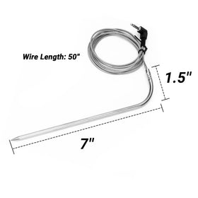 Stanbroil stainless steel tip provides accurate ambient temperature readings.