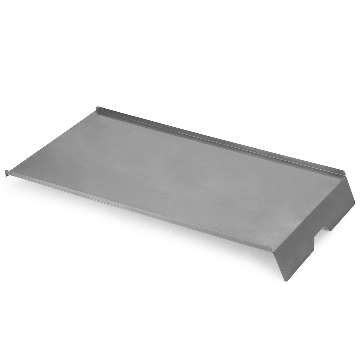 Stanbroil steel diffuser-baffle under grill enables indirect heat for even cooking