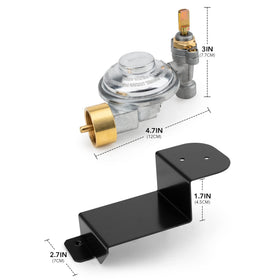 Stanbroil Weber Q1000 valve close-up showing precision design for steady heat.