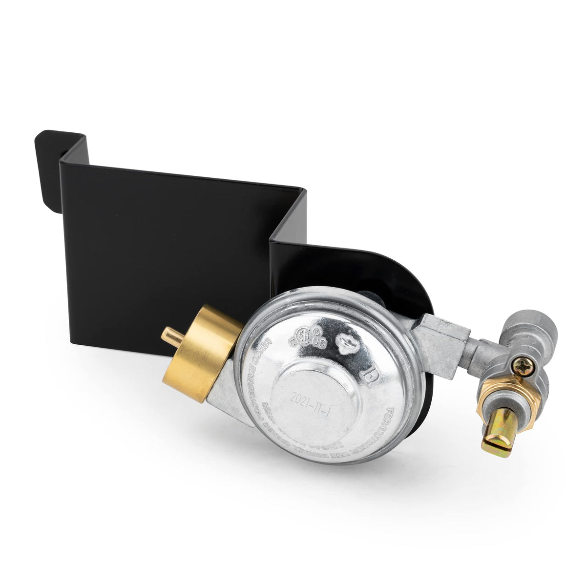 Stanbroil Weber Q1200 valve close-up with robust regulator components.