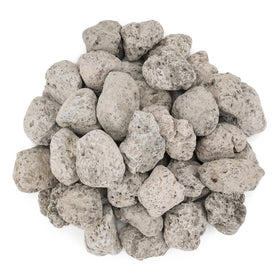 Stanbroil white lava rock granules for fire pits with uniform size for even heat.