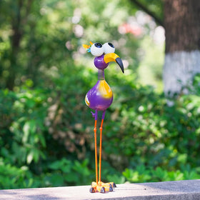 STANKGARDEN weather-resistant crane statue withstands outdoor conditions.