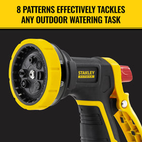 Stanley FatMax soaker spray wets soil deeply for efficient irrigation and soaking.