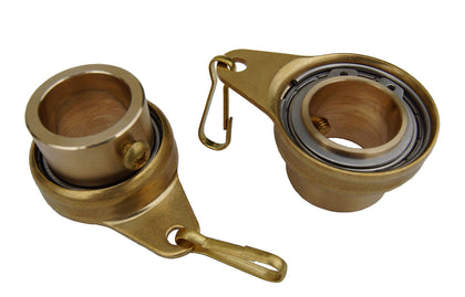 Stanwood Wind Sculpture non-tangle flagpole ring in brass with smooth rotation
