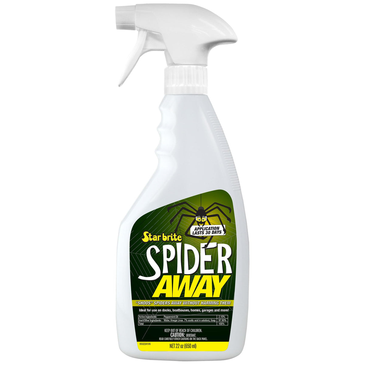 Star Brite Spider Away bottle front view ready to deter spiders safely around home.