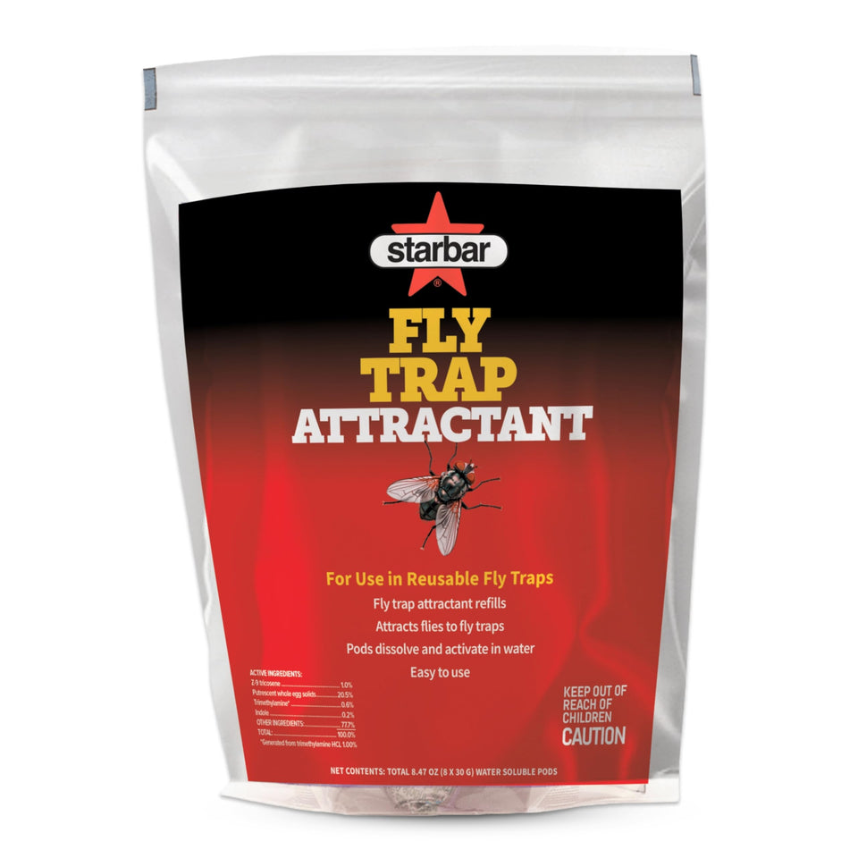 Starbar fly-trap refill pods enable quick activation with no mess.