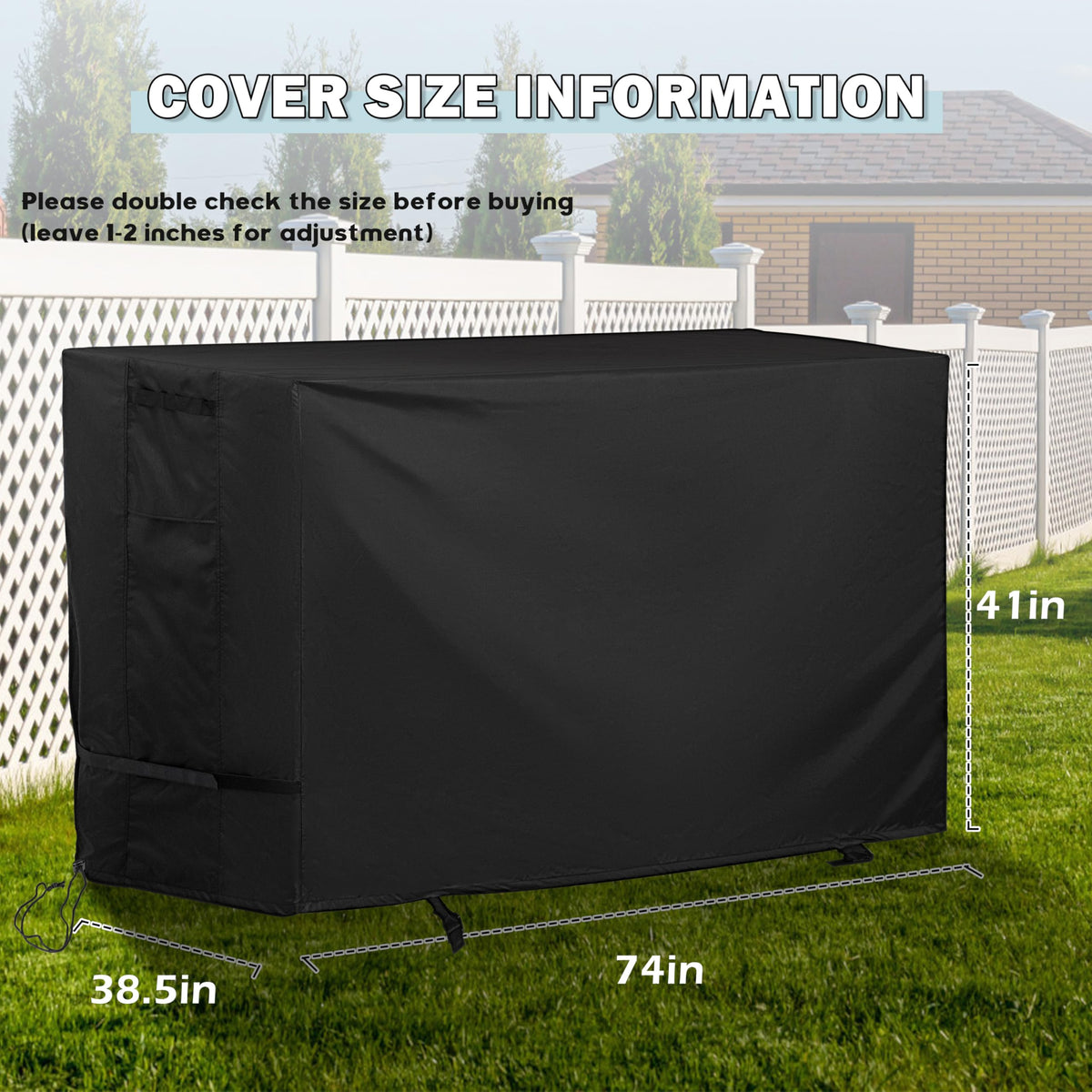 Starcrew bar height set covered on a patio, ready for storage