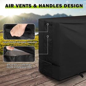 Starcrew cover features air vents and reinforced handles for easy use