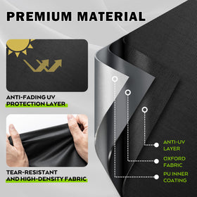 Starcrew cover shows secure-fit drawstring and hook-and-loop closures