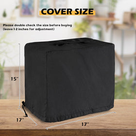 Starcrew infrared cover fits 17x17x15 grills securely.