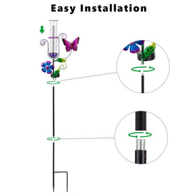 Stargarden decorative rain gauge enhances yard, lawn, and garden decor