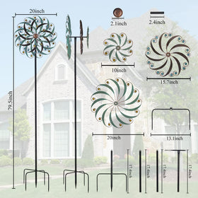 Stargarden wind spinner base stability emphasizes four-pronged support