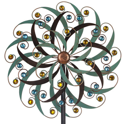 Stargarden wind spinner front view enhances outdoor charm with dynamic motion