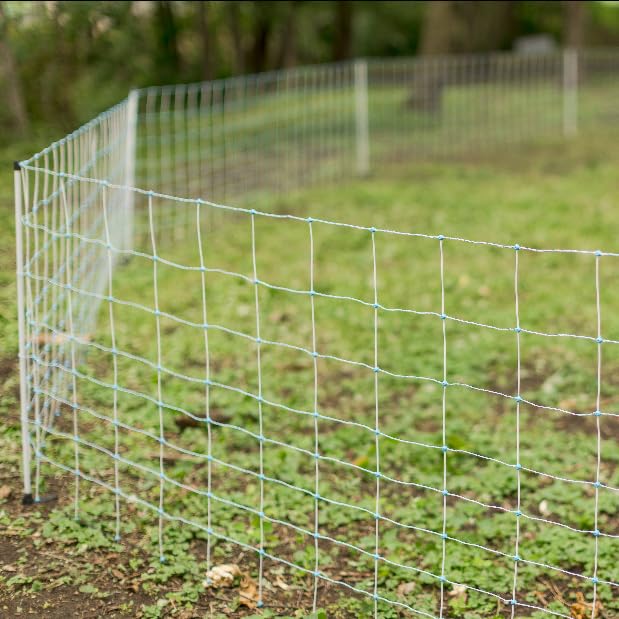 Rigid fiberglass posts provide stable fencing support
