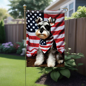 Starlit Patio American flag backdrop flag, double-sided visibility for any angle.