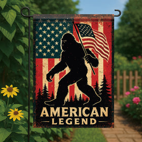 Starlit Patio flag closeup shows bold silhouette and details.