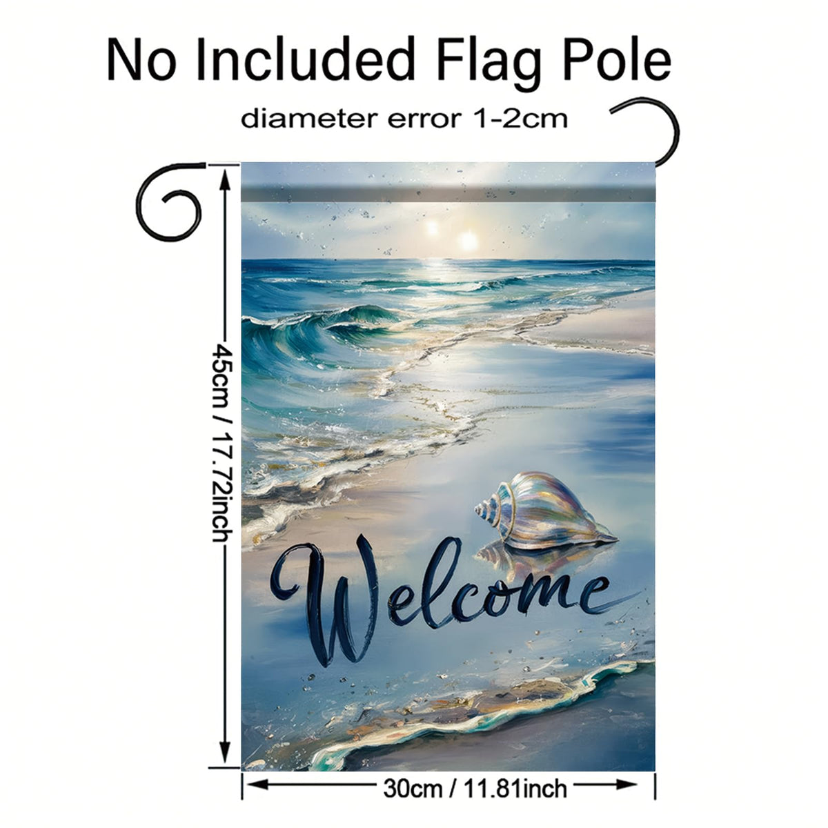 Starlit Patio burlap outdoor flag; rustic texture with durable outdoor appeal.