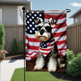 Starlit Patio double-sided print flag, bold colors ideal for yard or balcony.