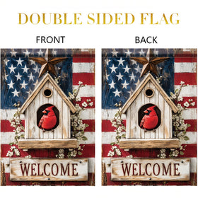 Starlit Patio easy-to-install flag fits standard garden pole.