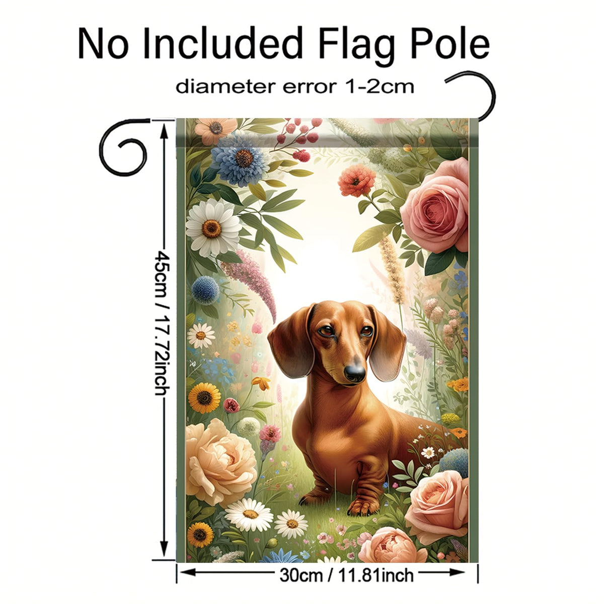 Starlit Patio outdoor banner stands up to breeze while bright blooms catch the eye.