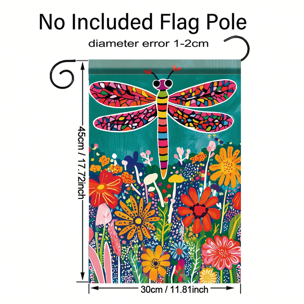 Starlit Patio welcome flag for front porch or yard decor.