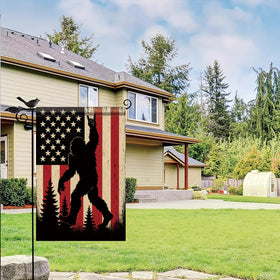 Starlit Patio Fourth of July flag banner highlights patriotic backyard display