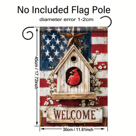 Starlit Patio patriotic flag makes a thoughtful outdoor accent.