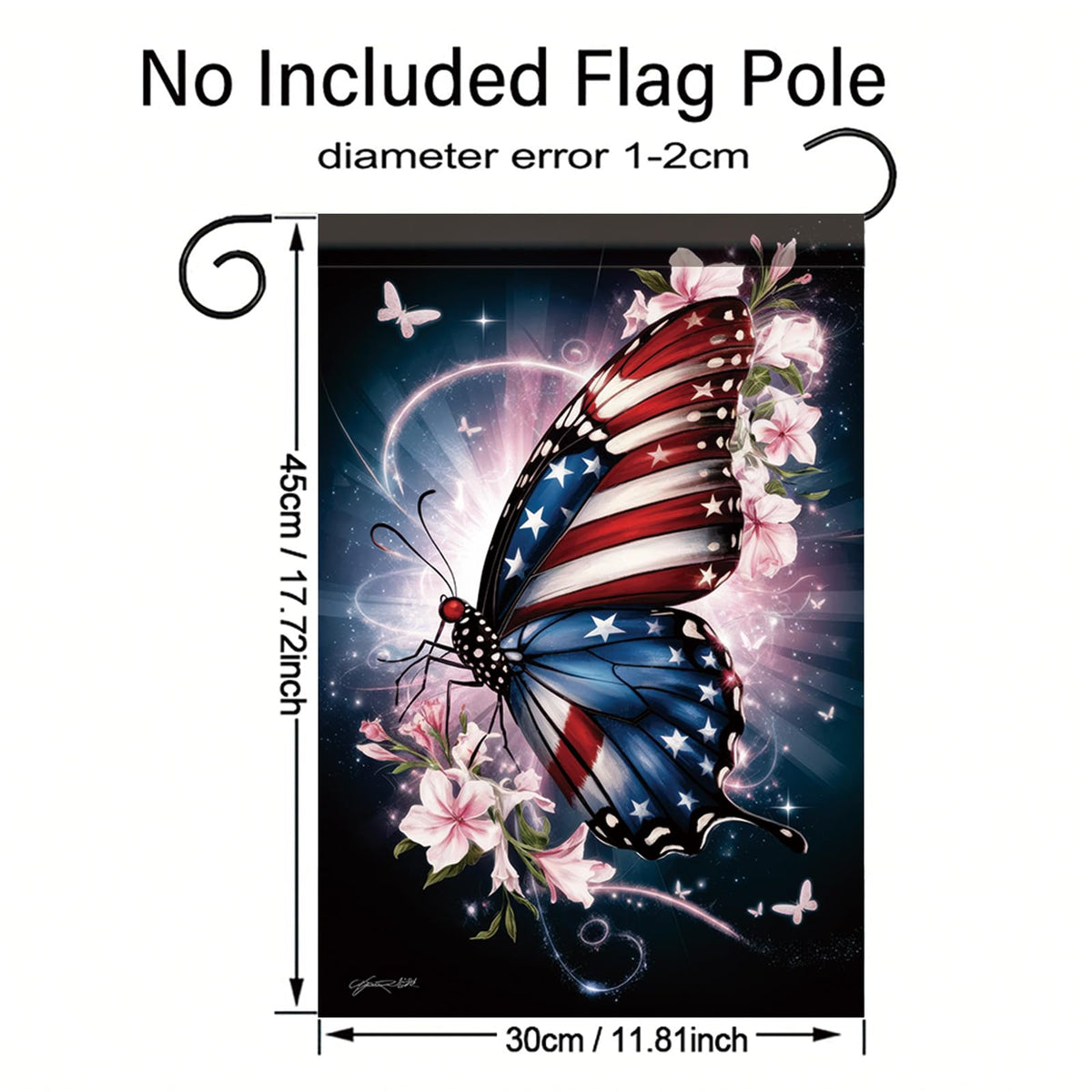 Starlit Patio ideal gift flag for friends who love Americana garden decor.