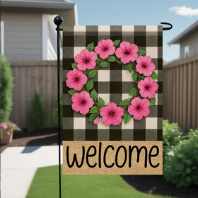 Starlit Patio fade-resistant polyester flag for seasonal outdoor use