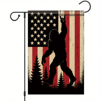 Starlit Patio Sasquatch garden flag doublesided display for porch and yard