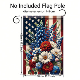 Starlit Patio Saoplasa year-round patriotic flag maintains color in sun and breeze.