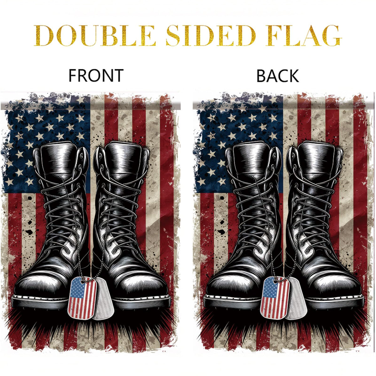 Starlit Patio Veterans Day display on porch—patriotic yard decoration