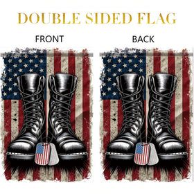 Starlit Patio Veterans Day display on porch—patriotic yard decoration